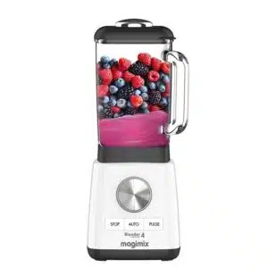 Magimix Power4 Blender 2,5 L - 1300W, bol verre borosilicate et capacité utile de 1,8 L, 4 programmes automatiques
