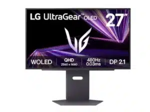 Moniteur OLED LG 27GX790A-B 27 pouces QHD 480 Hz DisplayHDR True Black 400