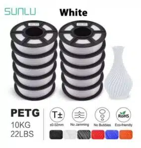 SUNLU PETG 10x1kg livré depuis l'Allemagne – impression 3D fiable et économique