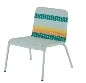 Fauteuil Sao Antao extérieur coloré en résine tressée multicolore pour jardin enfant par Maisons du Monde