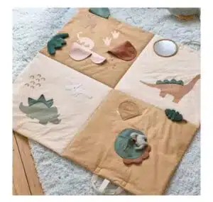 Tapis d'éveil bébé dinosaures Yuma - nomade, pliable en 4 volets, Maisons du Monde - éveil sensoriel