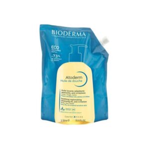 BIODERMA Atoderm Huile de Douche Éco-Recharge 1L – peau sèche et sensible, livraison gratuite