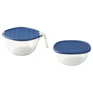 Bol en verre avec couvercle Sumpcypress – lot de 2, pratique et hermétique