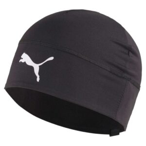 Bonnet Puma TeamLiga Jr pour enfant sans rebord avec logo Puma sur le devant, chaleur légère et style pro
