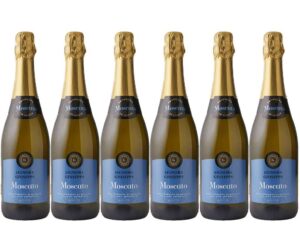 Pack Signore Giuseppe Moscato Spumante Dolce 6x0,75 L – bulles festives, notes pêche et fleurs