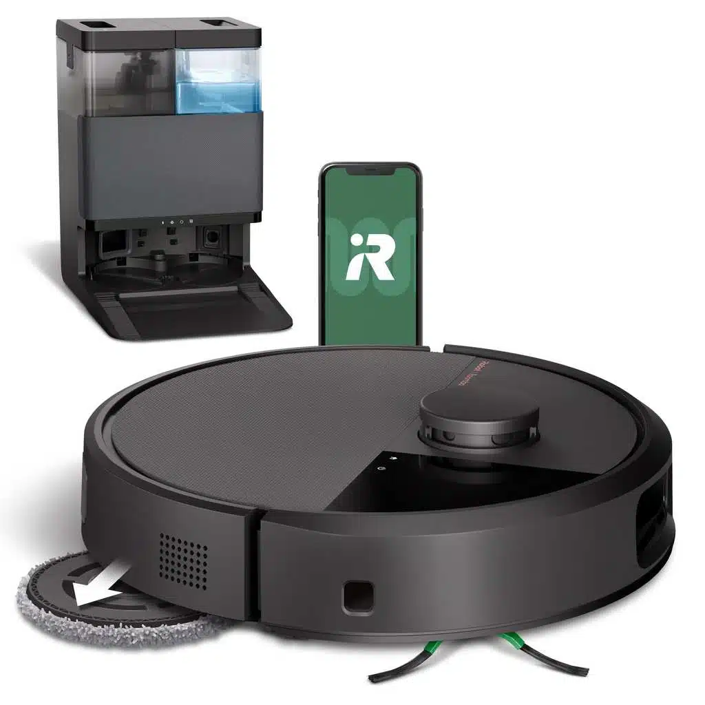Roomba Plus 505 Combo avec base AutoWash Noir par iRobot – aspirateur robot et base de lavage
