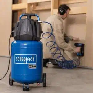Scheppach HC35V Compresseur d’air 30 L sans huile – 10 bar, débit 180 L/min, moteur 1500 W