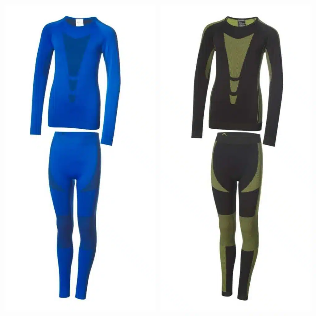 Crivit thermiques sous-vêtements promotion Lidl, lot de 2 avec intérieur gratté doux et matériaux recyclés