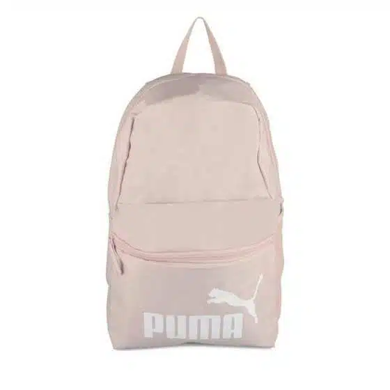 Sac à dos Puma Rose Uni avec deux compartiments zippés, bretelles réglables et fermeture éclair robuste