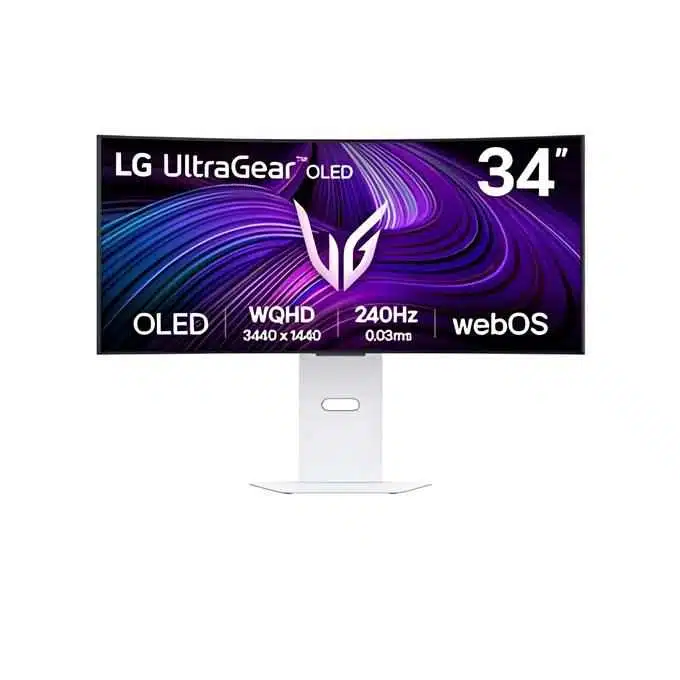 Moniteur OLED LG 34'' 21:9 3440x1440 240Hz HDR10 avec G-Sync et FreeSync