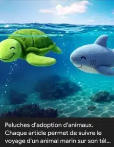 Peluches d’adoption OcéanDays avec QR code – suivi en temps réel et soutien à la dépollution des océans