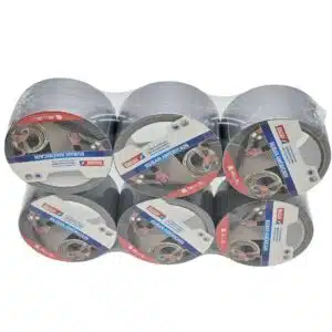 Ruban adhésif tissu argenté 48mm x 10m FixTape Paris – duct tape robuste pour réparations et bricolage