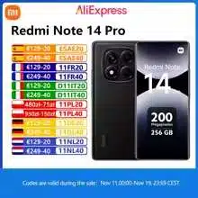 Redmi Note 14 Pro avec écran AMOLED 6,67 pouces 120 Hz et caméra principale 200 MP