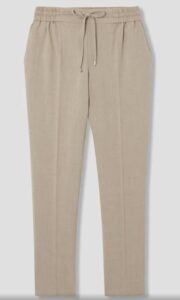 Pantalon jogpant écru Promod - coupe carotte et détails