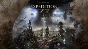 Affiche du Clair Obscur Expedition 33 Deluxe Edition sur PlayStation Store présentant le jeu et les contenus cosmétiques.