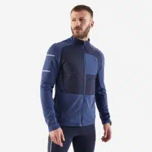 Veste Kiprun Run 900 Warm bleu abysse pour running hivernal - Kiprun Decathlon