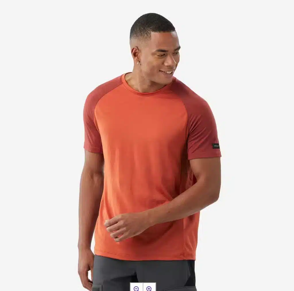 T-shirt mérinos marron Decathlon France - confort, régulation thermique et anti-odeurs