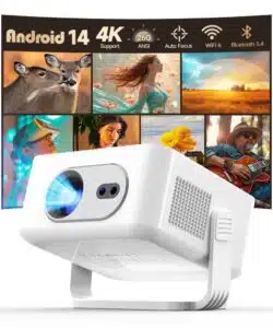 Magcubic Mini Projecteur Android 14 - projection native 1080p, autofocus et correction de trapèze