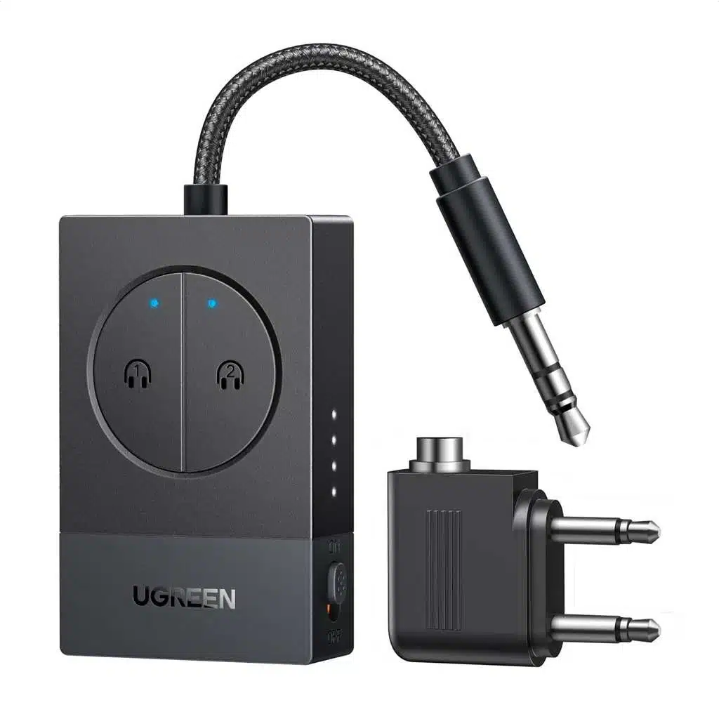 UGREEN émetteur Bluetooth 5.4 avec adaptateur 3.5mm, compatible TV et écouteurs