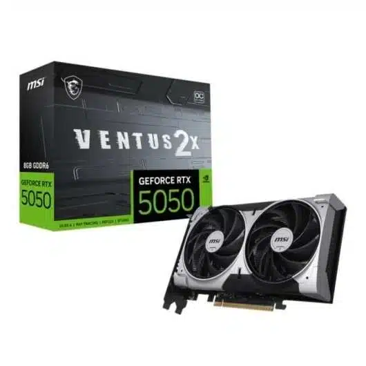 Carte graphique MSI RTX 5050 Ventus 2X OC 8 Go GDDR6 – performances 1080p et 1440p