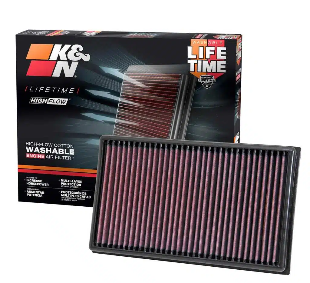 Filtre à air K&N 33-3005 haute performance lavable compatible avec de nombreux modèles