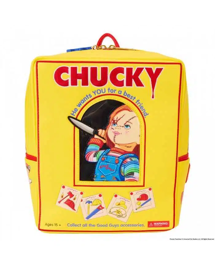 Sac à dos Loungefly Chucky Good Guys sous licence officielle - design Good Guys