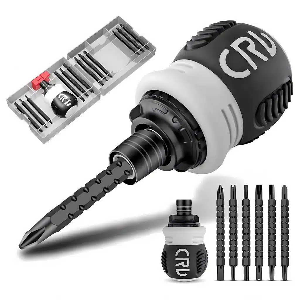 Ensemble ToolPro 26 pièces avec embouts double-face et manche interchangeable – tournevis noir