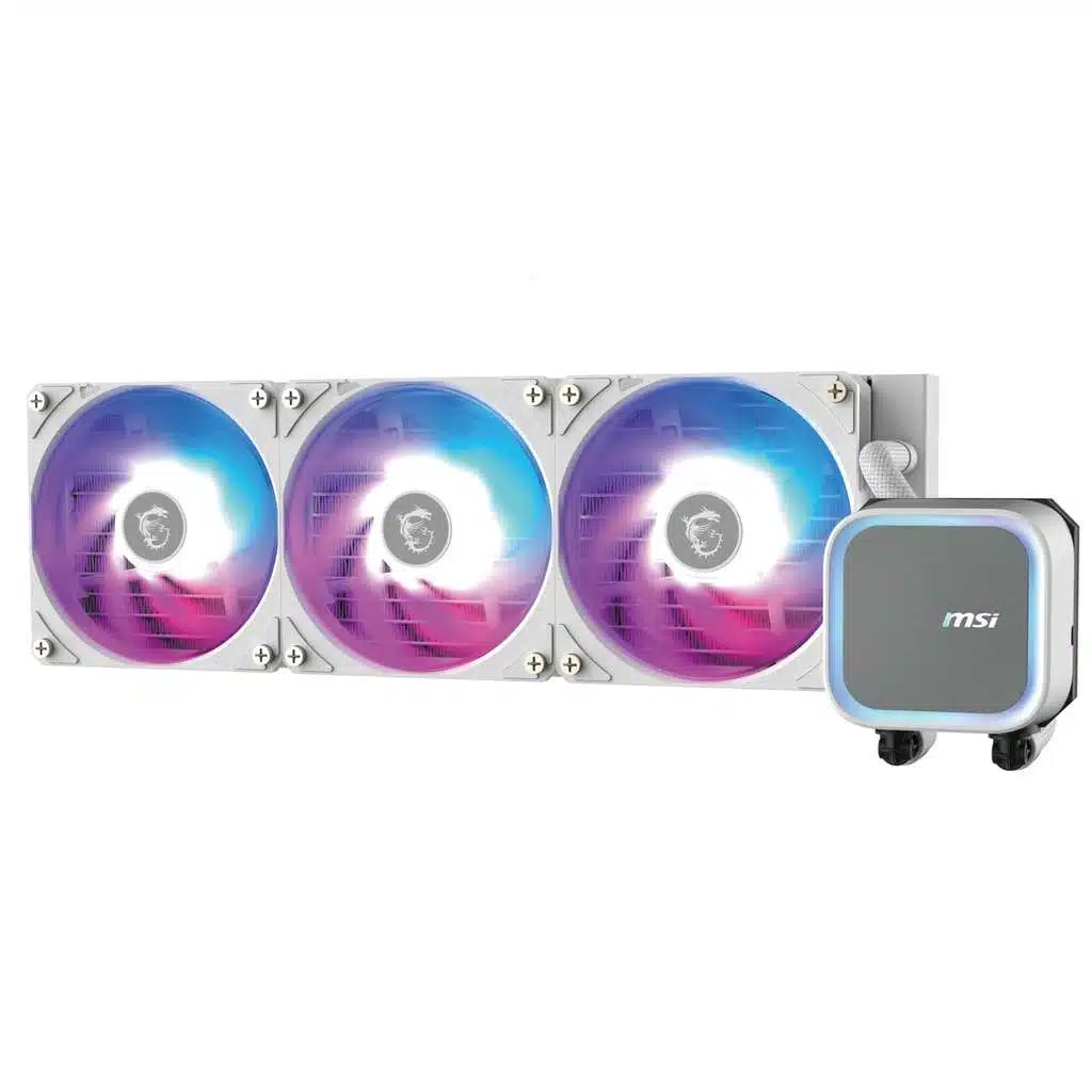 Refroidisseur CPU MSI CORELIQUID A13 360 White - performance thermique et silence ARGB