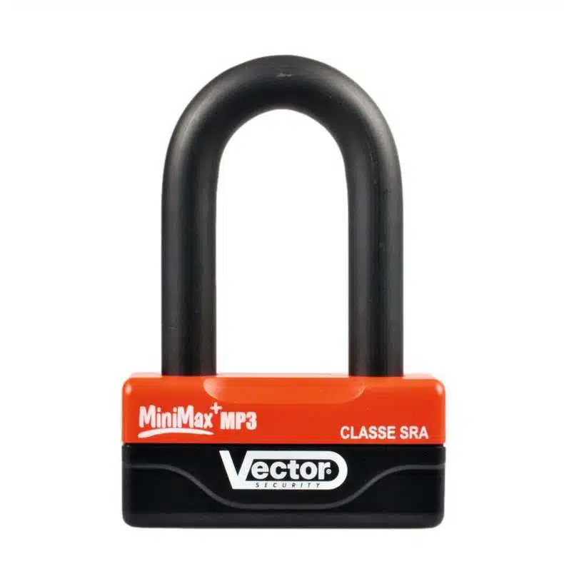 Antivol disque Vector Mini Max+ VE5030 pour Piaggio MP3, homologué SRA, compact et résistant