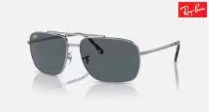 Lunettes de soleil Ray-Ban RB3796 Pillow argent bleu, taille 59-15 mm