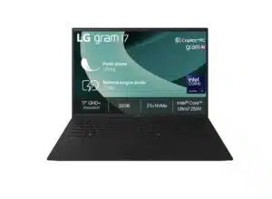 LG Gram 17 pouces Ultra 7 32 Go RAM 2 To SSD Noir – portable premium pour adhérents Macif