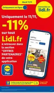 Promo Lidl Plus: 11% de réduction sur tout le site et port offert en France