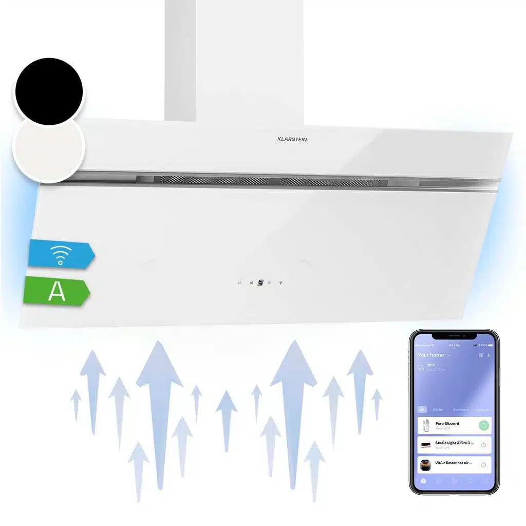 Hotte Klarstein Alina 90 cm avec contrôle tactile et éclairage LED