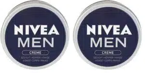 Crème hydratante multi-usage NIVEA MEN pour visage corps et mains, lot de 2 x 150ml