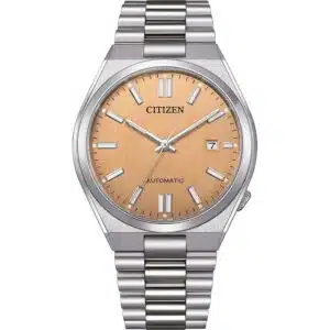Montre Citizen Tsuyosa automatique cadran IP-rose, boîtier 40 mm et bracelet acier inoxydable