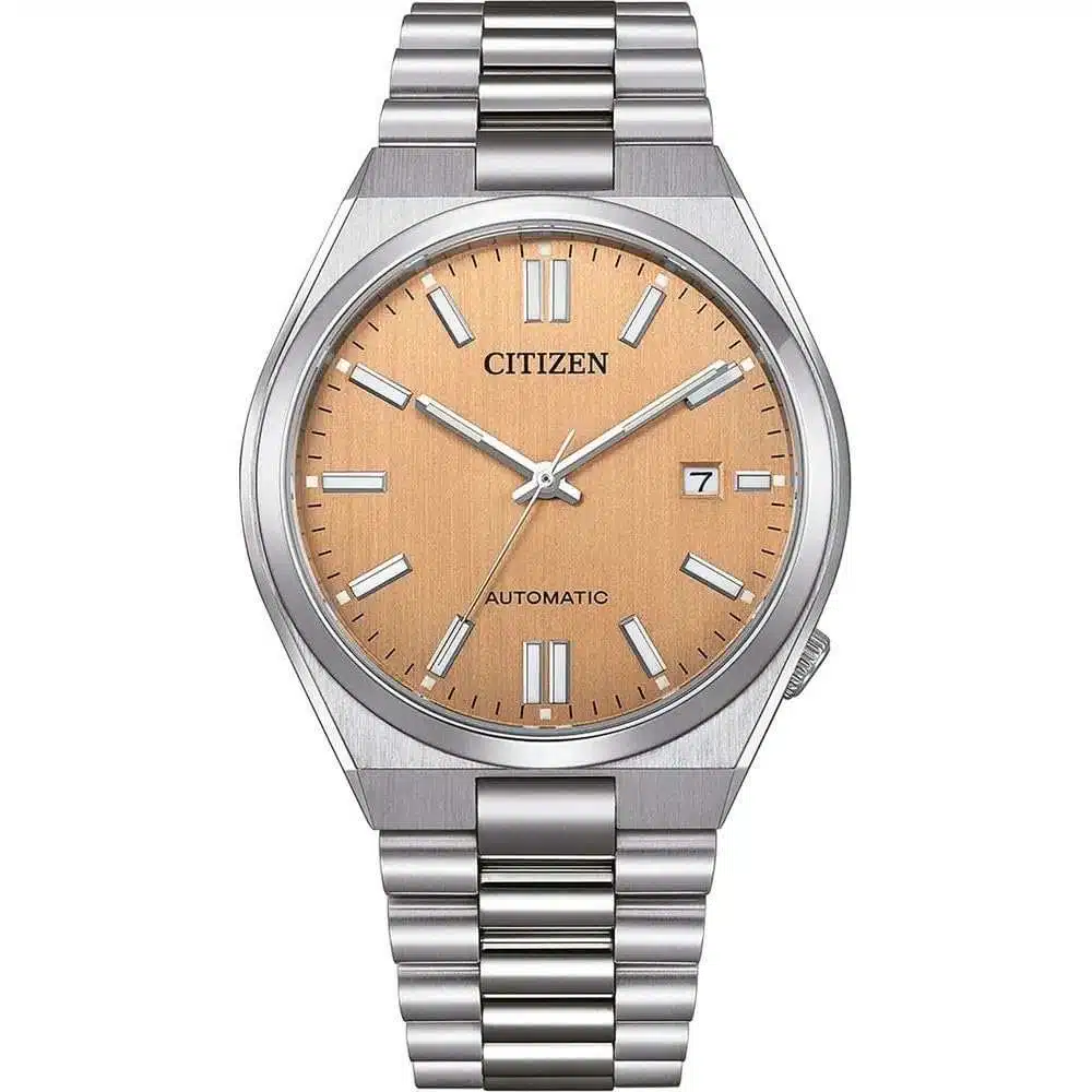 Montre Citizen Tsuyosa automatique cadran IP-rose, boîtier 40 mm et bracelet acier inoxydable