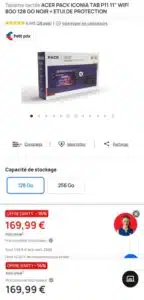 Acer Iconia Tab P11 11 pouces IPS 2K 90 Hz avec étui et charge rapide – offre officielle France