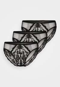 Culotte dentelle transparente noir Marks & Spencer lot de 3 - coupe skinny