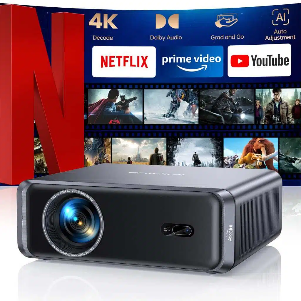Vidéoprojecteur IWIMIUS FHD 4K avec 1000 ANSI, HDR10 et WiFi 6