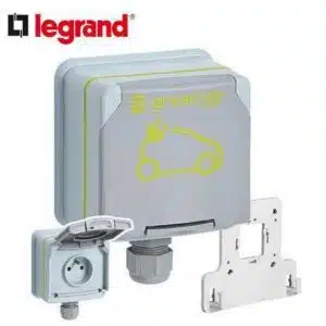 Legrand Green'Up 2P+T prise étanche extérieure gris 3,7 kW