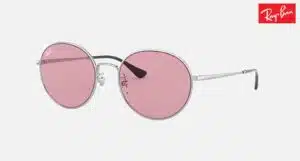 Lunettes Ray-Ban x Team Wang RB3612 avec verres délavés et signature Jackson Wang