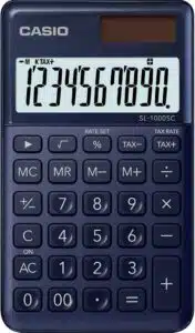 Casio SL-1000SC-NY calculatrice résistante à l'eau et à la poussière, usage extérieur