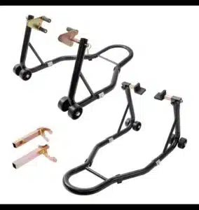 Béquille moto avant-arrière MotoLift Pro, capacité 499 kg, stabilité et sécurité