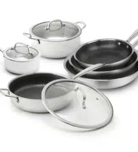 Batterie de cuisine SAUTER Triply 9 pièces Multinox Pro Ceramic – inox 3 couches et fond induction