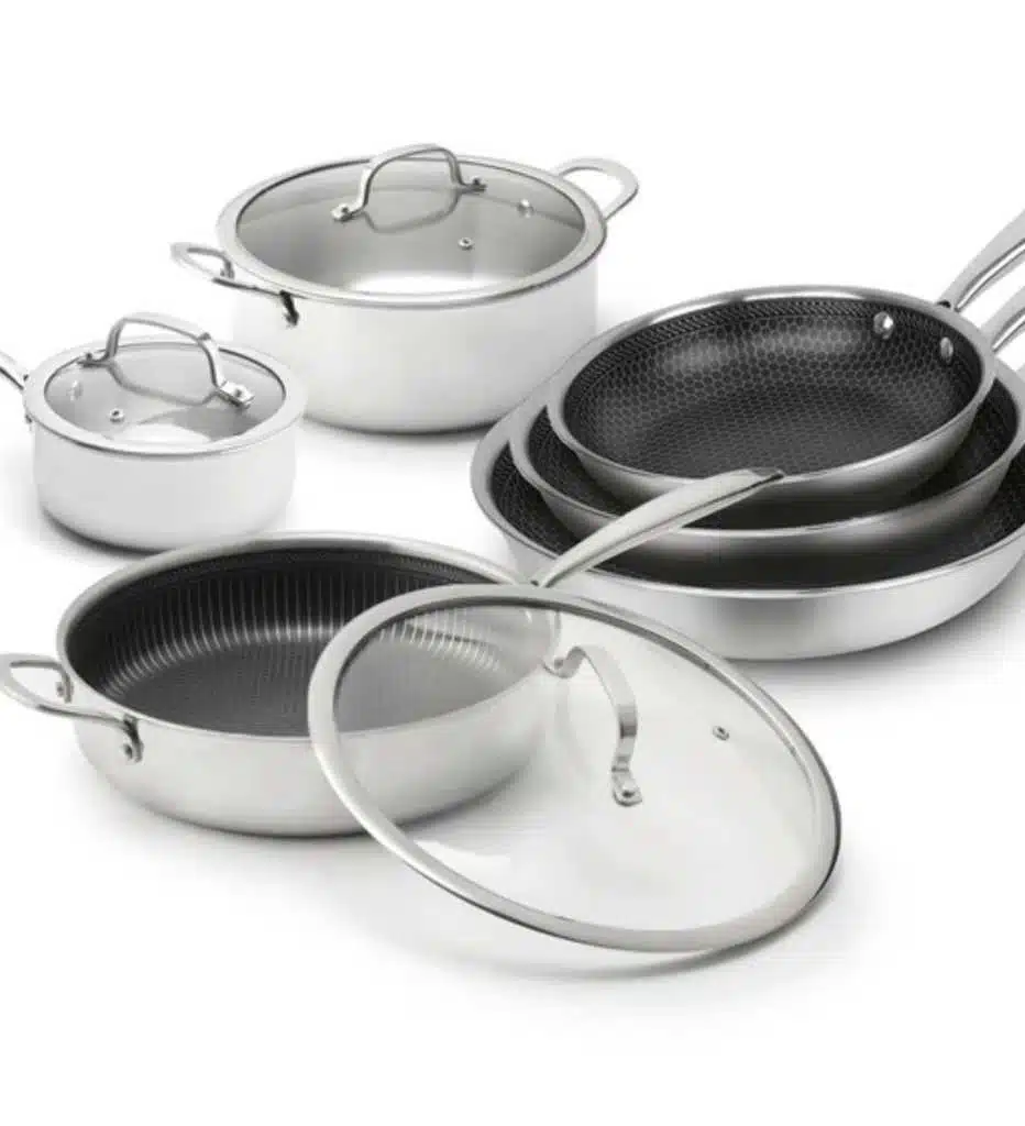 Batterie de cuisine SAUTER Triply 9 pièces Multinox Pro Ceramic – inox 3 couches et fond induction