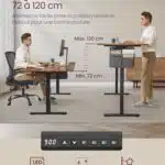 bureau électrique réglable ergonomique avec mémoire de hauteur