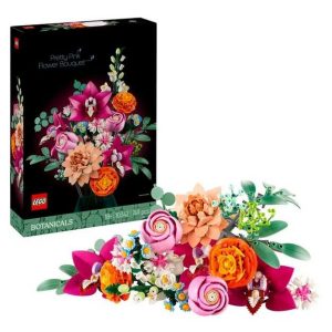 construction Lego bouquet de fleurs roses éternel