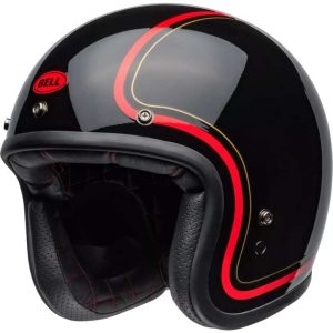 Casque Bell Custom 500 Chief Noir - casque jet rétro avec sécurité moderne