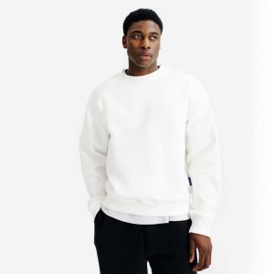Sweat Col Rond Elementals blanc pour homme – chaleur et confort, Decathlon Elementals