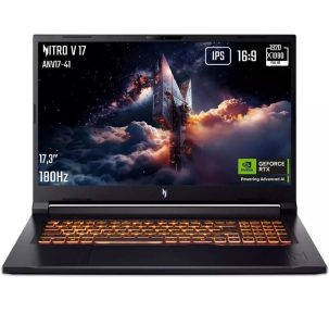 Acer Nitro V17 PC portable gaming 17,3 pouces RTX 5060 32 Go RAM 1 To HDD prêt VR